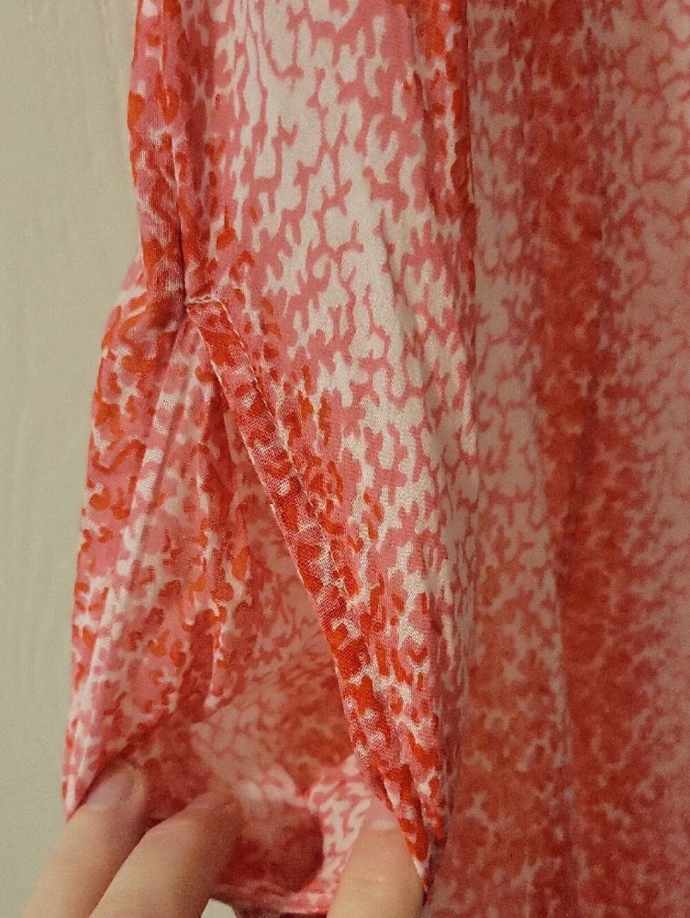 Tuckernuck Pink Printed Tie-Neck Hooded Beach Cover-up